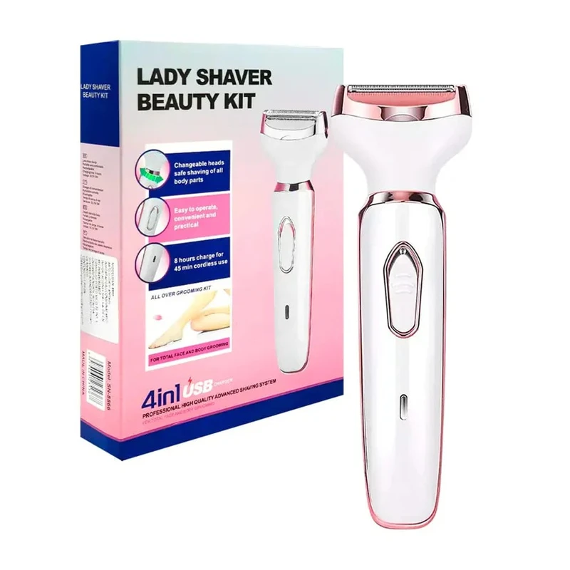4-in-1 Rechargeable Lady Shaver & Hair Removal Beauty Kit
