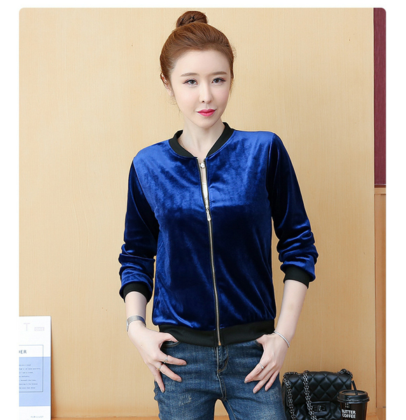 Exclusive, Fashionable, Stylish & Comfortable Velvet jacket for Women (Blue)