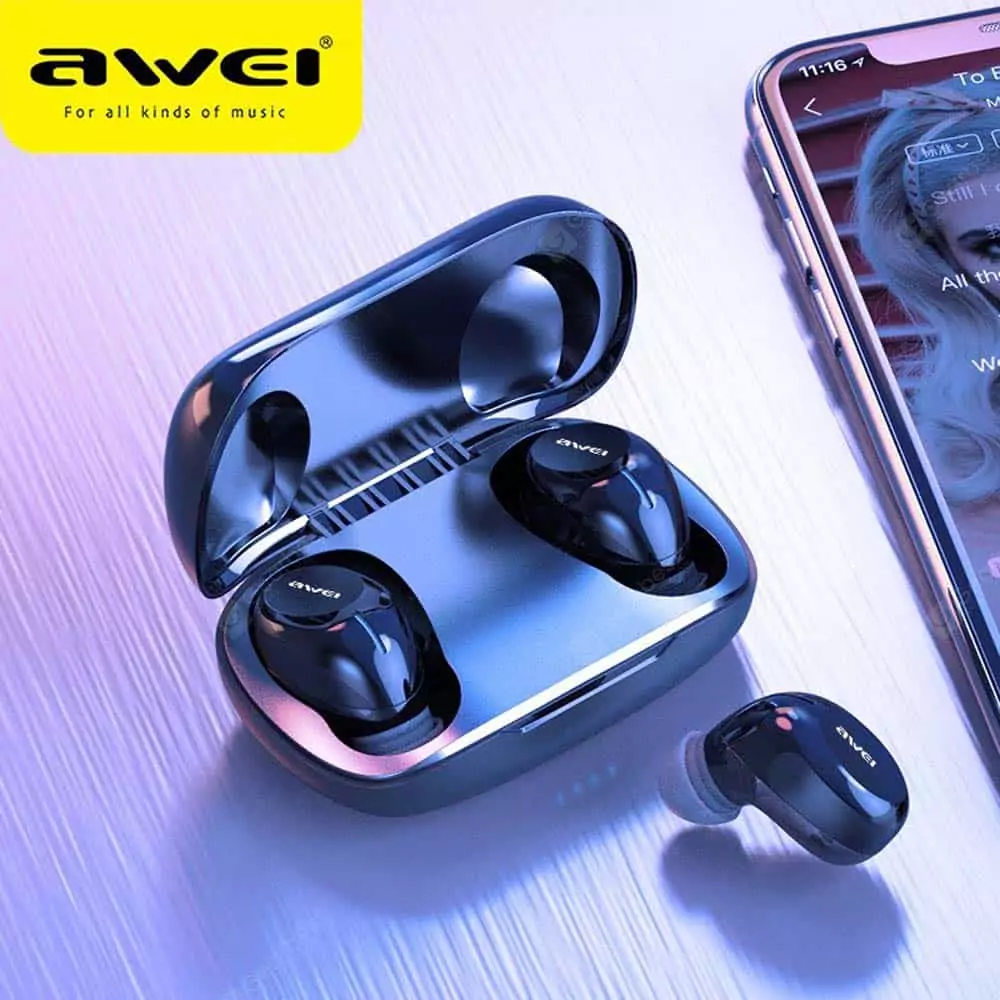 Awei T20 Touch Control Earbuds TWS Bluetooth 5.0 HiFi Sound