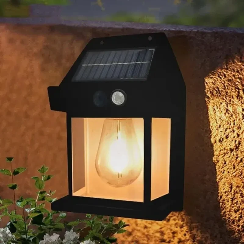 Outdoor Solar Wall Lamp with PIR Motion Sensor IP65