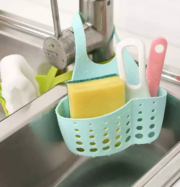 Kitchen Sink Sponge Holder Storage Basket