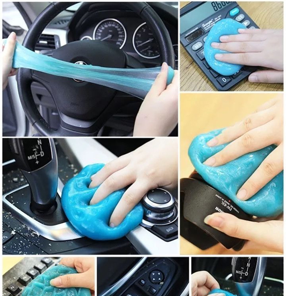 PESTON Car Cleaning Gel, Universal Car Interior Detailing Slime Automotive Dust Air Vent Keyboard Cleaner Putty for Auto Laptop Home Office Reusable