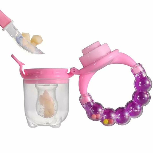 Baby Fruit Feeder For Fruit and Food with Silicone Pouches