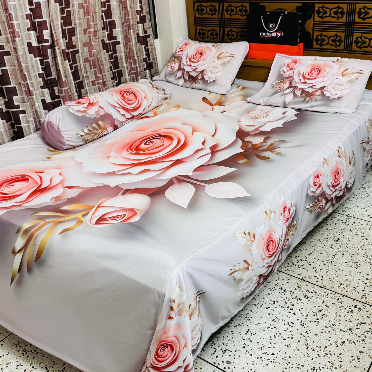 China Premium 3D Design Bed Sheet