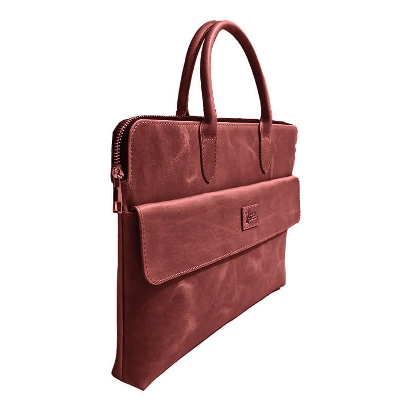 Maroon Leather Laptop Bag SB-LB417