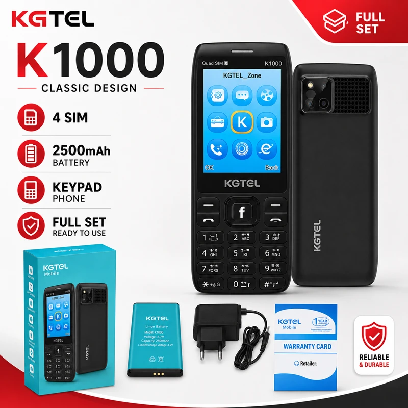 KGTEL K1000 Phone 4 Sim 2500mAh