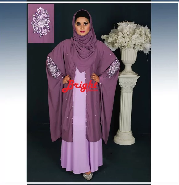 Dubai Style Fashionable Abaya Borkha