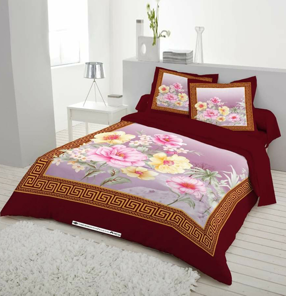 Premium Quality King Size Printed Bed Sheet GM-263