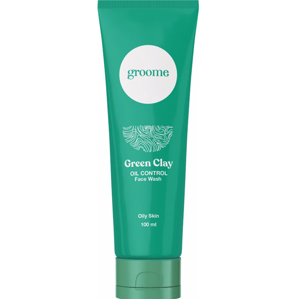 Groome Green Clay Oil Control Facewash-100ml (SCL)