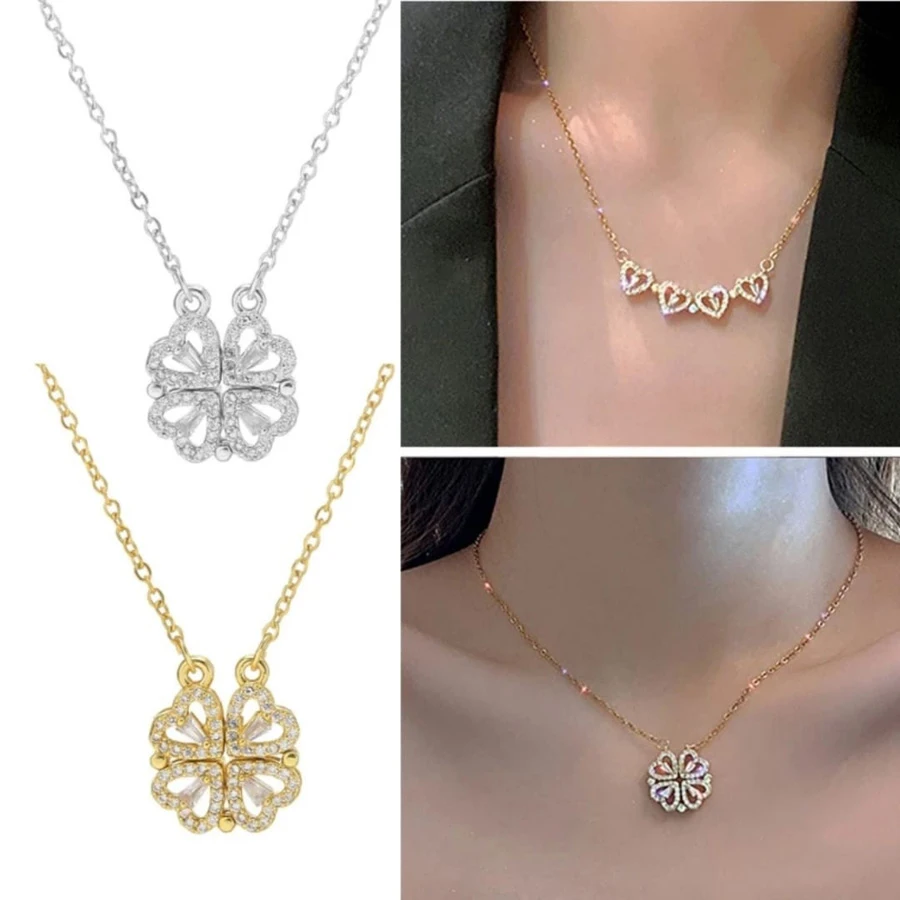 Elegant Four Leaf Clover Necklace