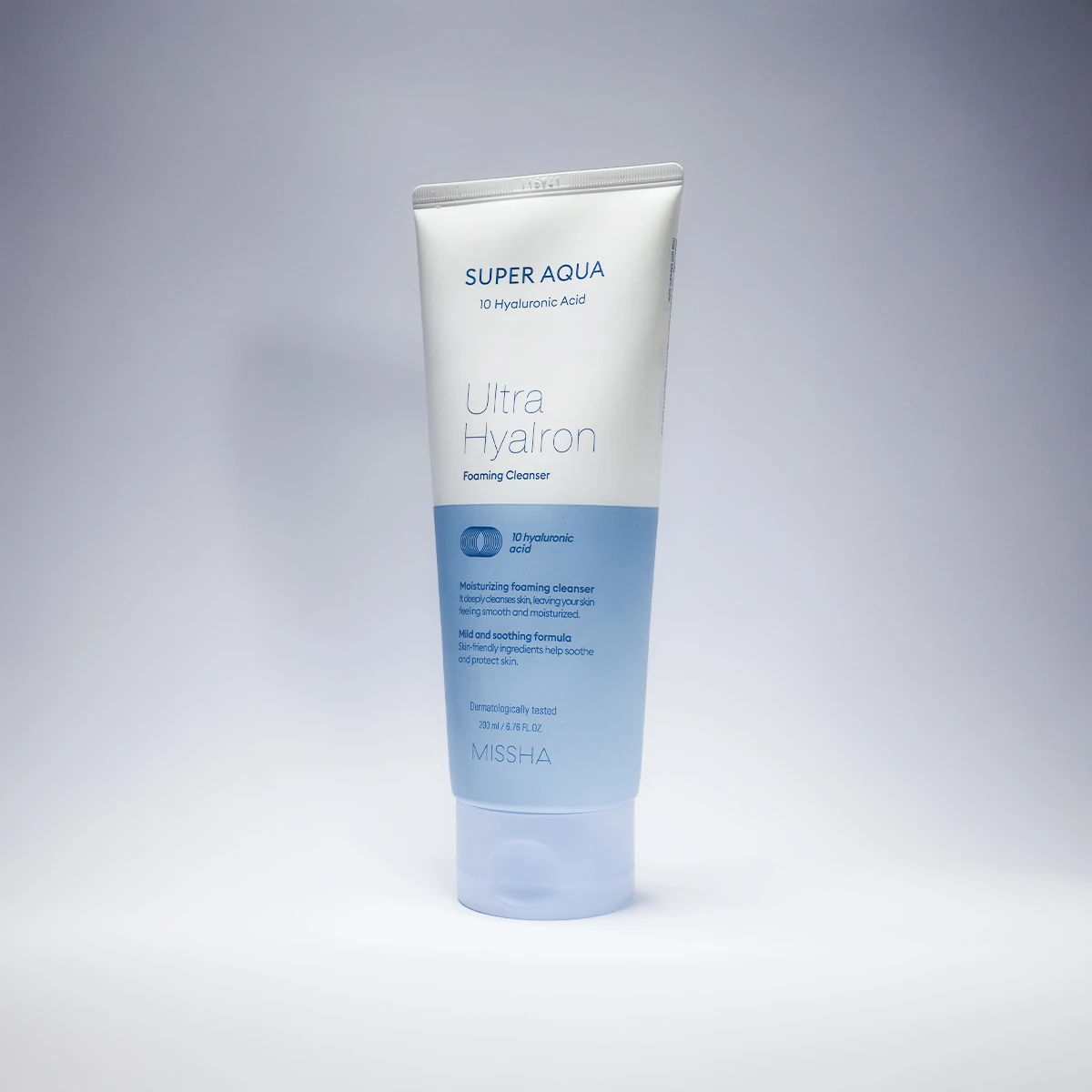 MISSHA Super Aqua Ultra Hyalron Foaming Cleanser 200ml – Hydrating Face Wash