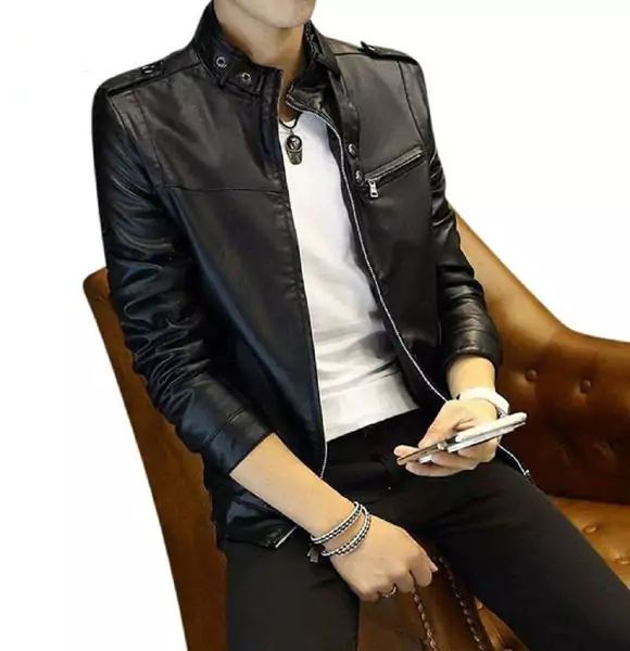 New style Artificial Soft Leather Jacket GM-2131