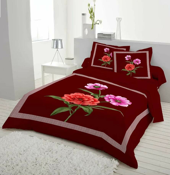 Premium Quality King Size Printed Bed Sheet GM-266