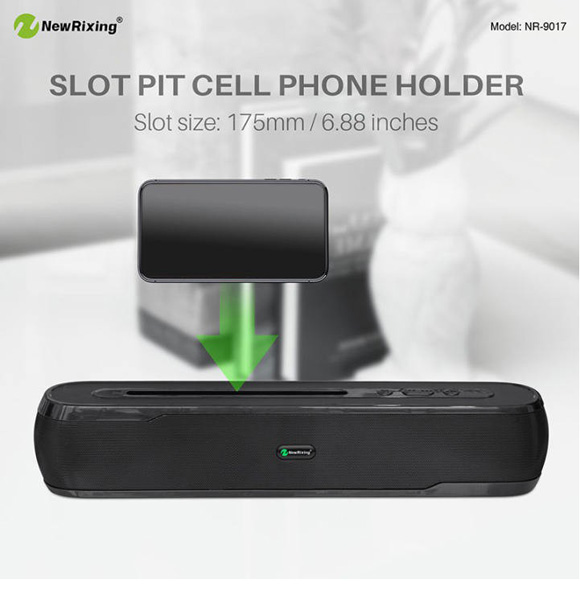 NewRixing NR-9017 Wireless Bluetooth 5.0 TWS SoundBar 3D Surround Portable Speaker