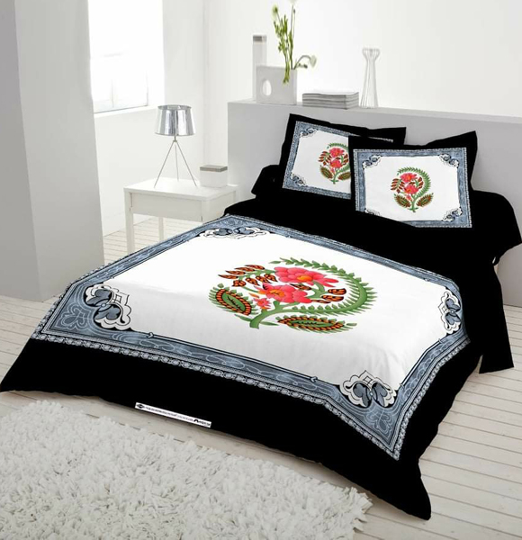 Premium Quality King Size Printed Bed Sheet GM-251