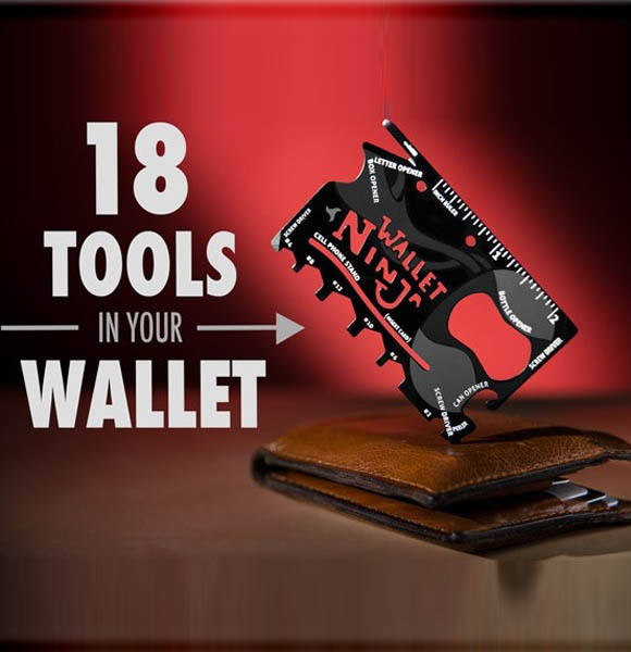 Wallet Ninja- 18 in 1 Multi Functional Ninja Wallet Pocket Tools (DS)