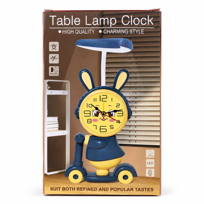 3 in 1 Table Lamp Clock with Pencil Sharpener