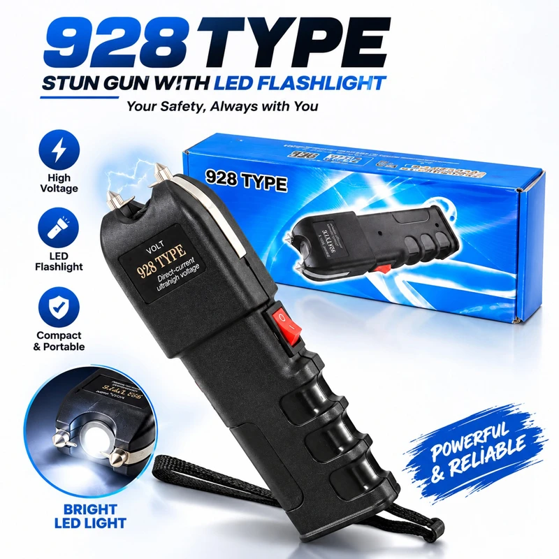 Self Defense Stun Gun 928 with Flashlight