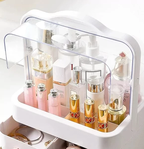 Cosmetic Drawer Storage Box Makeup Holder Organizer Lipstick Box Skin Care Products Desktop Sundry Storage Case