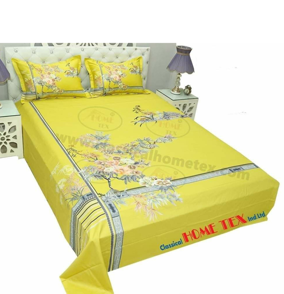Premium Quality King Size Printed Bed Sheet GM-259