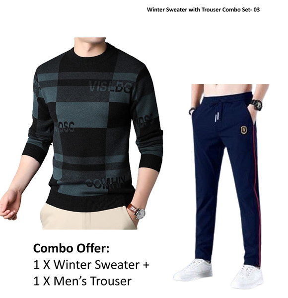 Winter Sweater with Trouser Combo Set -03