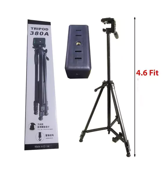 Tripod 380A For phone Camera Stand with phone holder