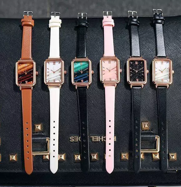 Unisex Women's Men Fashion Leather Quartz Analog Gift Unique Wrist Watch Watches