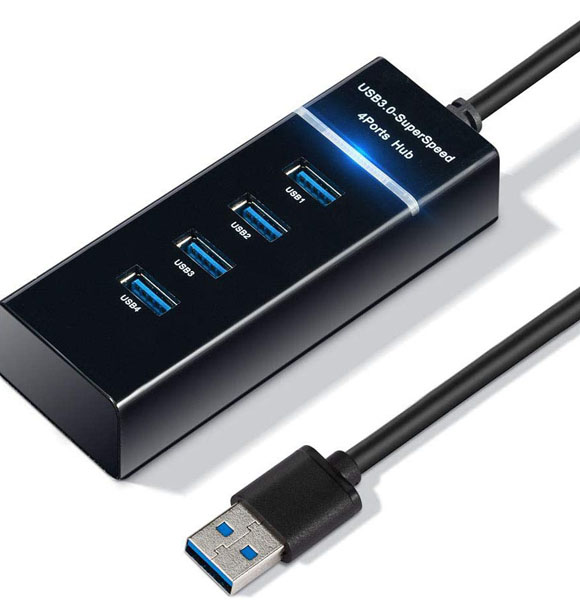 High Speed USB 3.1 4 Port USB 3.0 Hub for PC Laptop Tablet