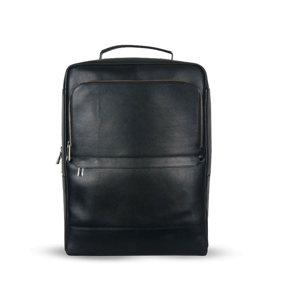 AAJ Premium Classic Leather Backpack SB-BP116 (Black )
