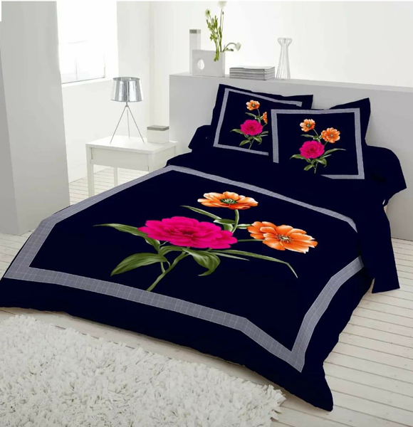 Premium Quality King Size Printed Bed Sheet GM-233