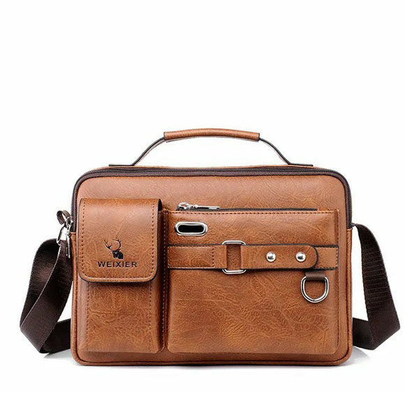 Luxury Brand Mens Leather Bags Messenger Bag Briefcase Satchel Shoulder Handbag CrossBody Bag For Work Business