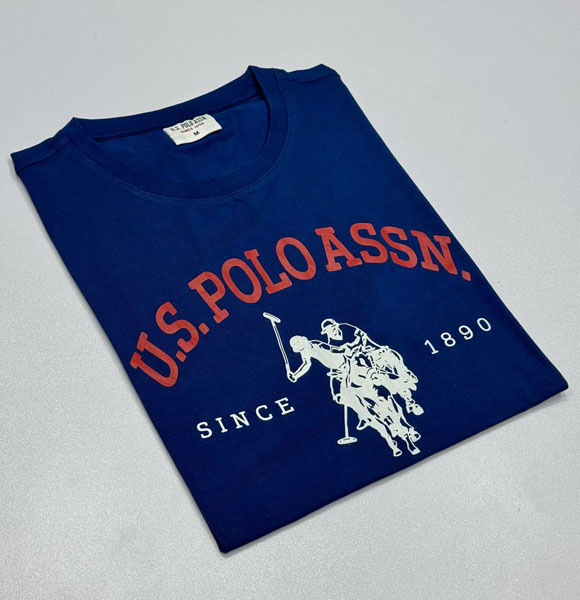 Premium Quality U.S Polo T-Shirt(Royel Blue)