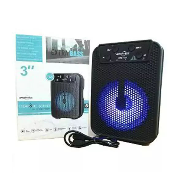 GTS 1345 Portable Rechargeable Wireless Bluetooth Speaker ( Black )