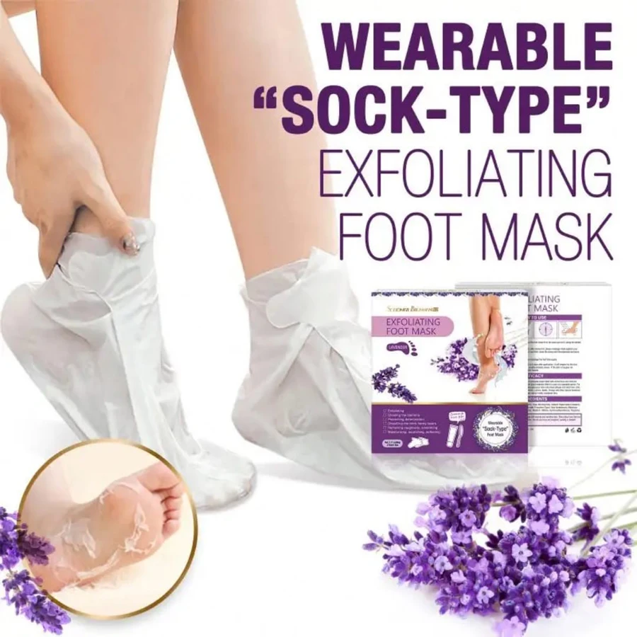 Foot Peel Mask for Dry Cracked Feet Heel Repair for Women
