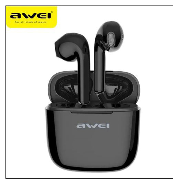 AWEI T26 TWS Touch Control Earbuds Charging Case With Dual Mic