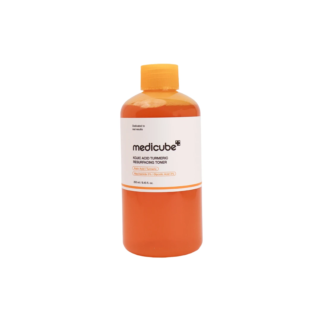 Medicube Kojic Acid Turmeric Resurfacing Toner 250ml – Brightening & Dark Spot Care