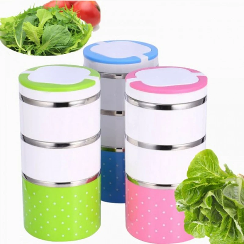3 Layer Hotpot Lunch Box Stainless Steel Tiffin Box SS Lunch Box