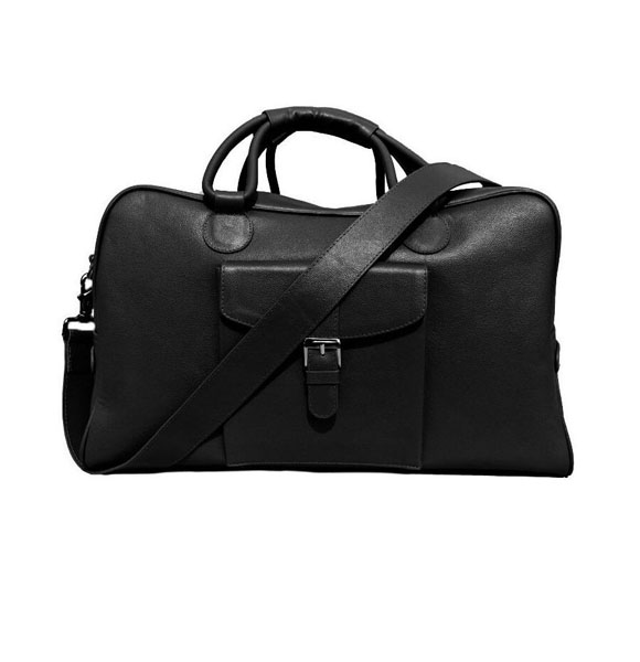 Black Leather Travel Bag SB-TB306