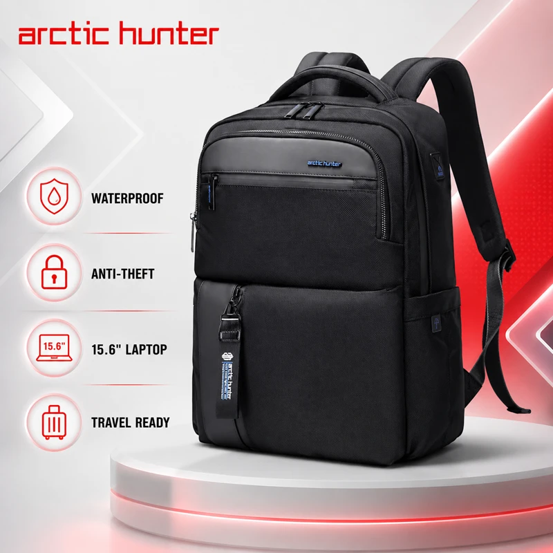 Arctic Hunter B00477 Waterproof Anti Theft Travel Backpack 15.6