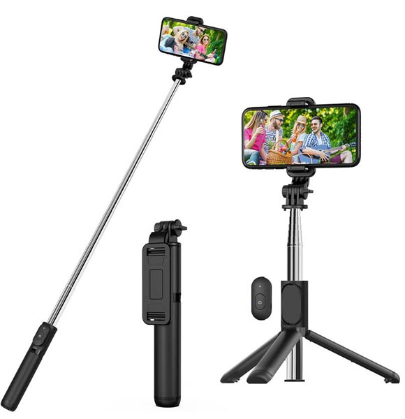 GearUP F210S Bluetooth Selfie Stick Tripod With Remote