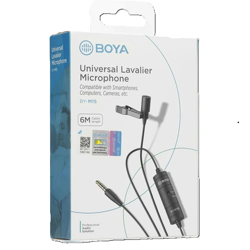 BOYA BY-M1S Universal Lavalier Microphone