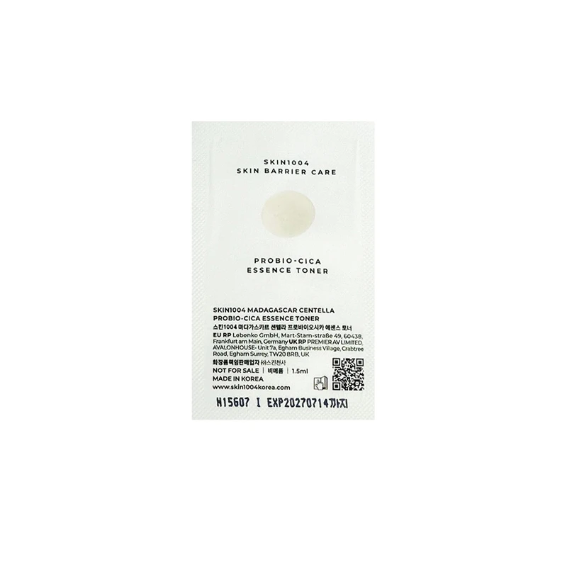 SKIN1004 Madagascar Centella Probio-Cica Essence Toner 1.5 ml