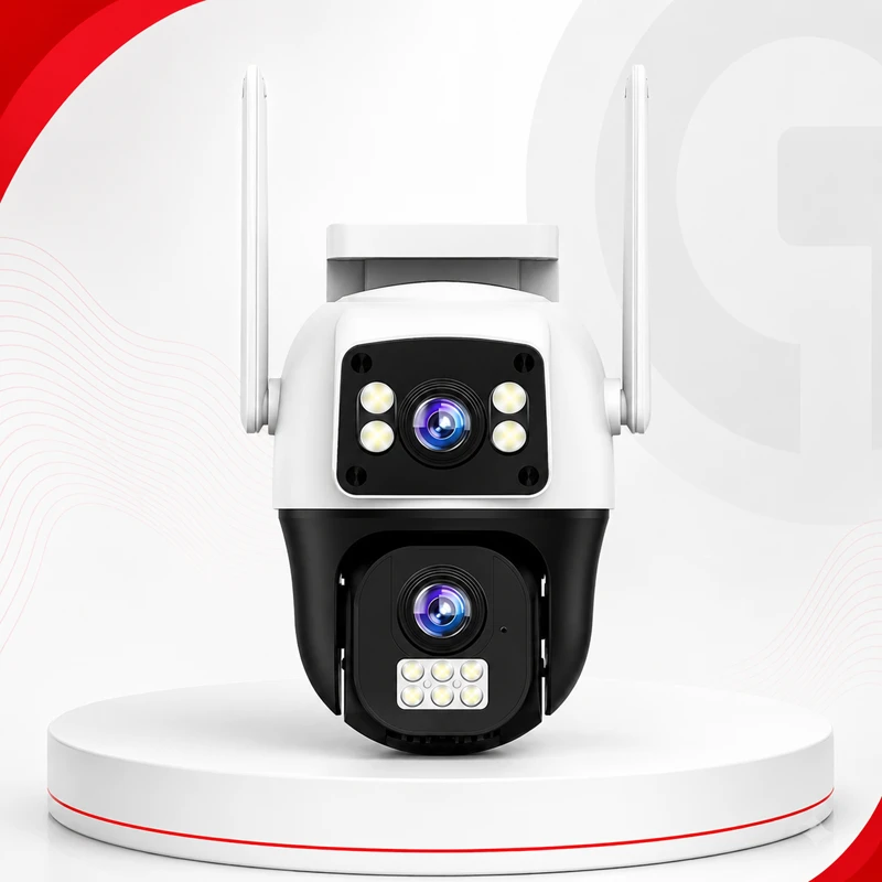 V380 Dual Lens 8MP 360° PTZ WiFi Security Camera with Human Tracking