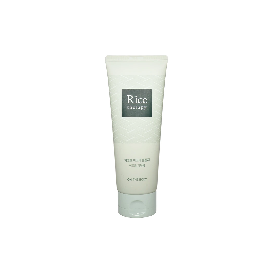 On The Body Rice Therapy Heartleaf Acne Cleanser 150ml – Salicylic Acid Face Wash