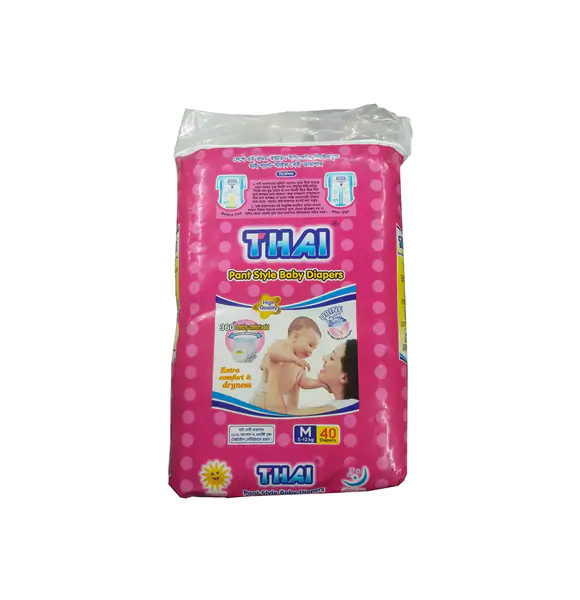 Thai Pant Style Baby Diapers Economic Pack-M (5-12 Kg) 40pcs