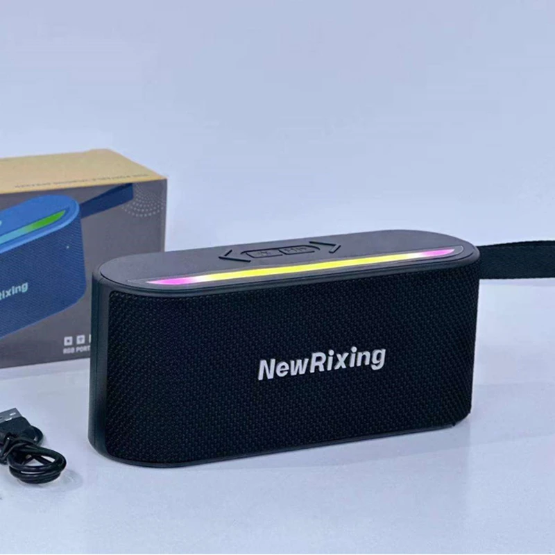 NewRixing NR - 9908 Portable Bluetooth Speaker with RGB Light