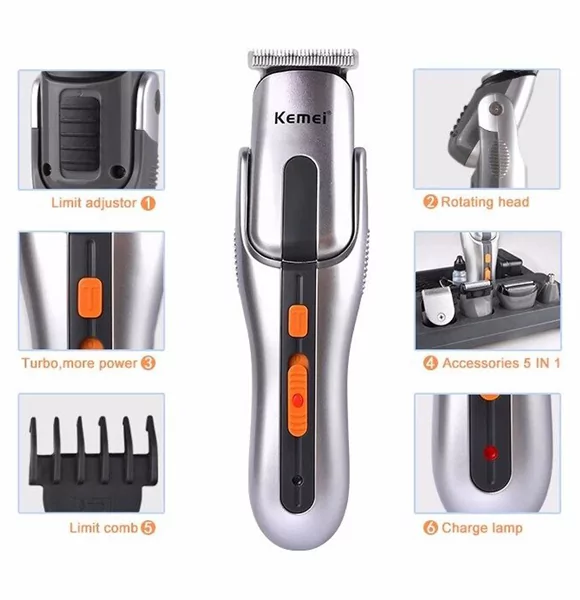 Kemei KM-680A 8 in 1 Grooming Kit Shaver