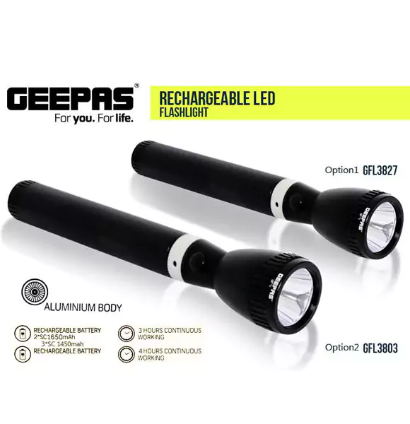 GEEPAS GFL-3803N LED Flashlight
