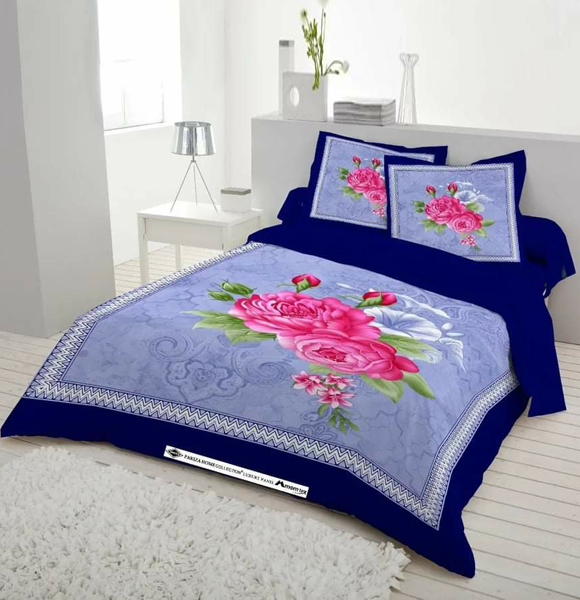 Premium Quality King Size Printed Bed Sheet GM-254