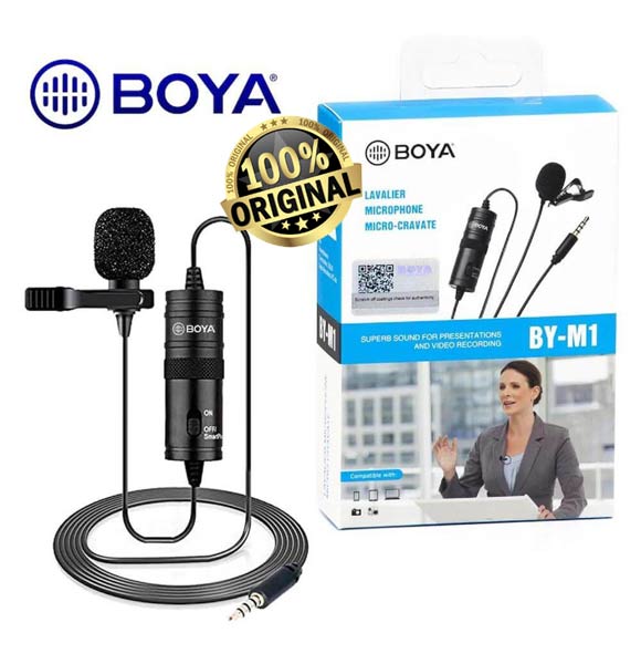 Original BOYA M1 Microphone For Smartphone, DSLR, Laptop & PC